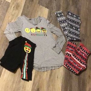Girl’s Size 16 Christmas/ Winter Bundle, 3/4 are Justice, Fit Smaller